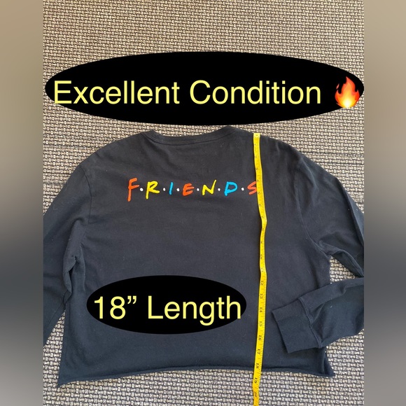 FRIENDS The TV Show official Warner Bros. L/S Tee! EUC!🔥🎁 - Picture 4 of 9
